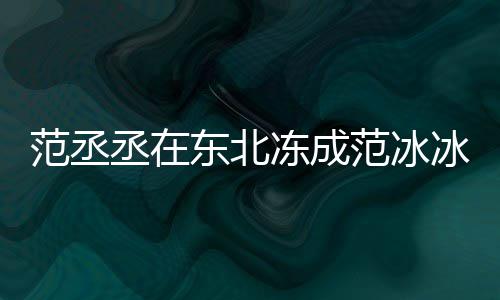 范丞范冰范冰冰冰搞东北冻成笑回应丞在